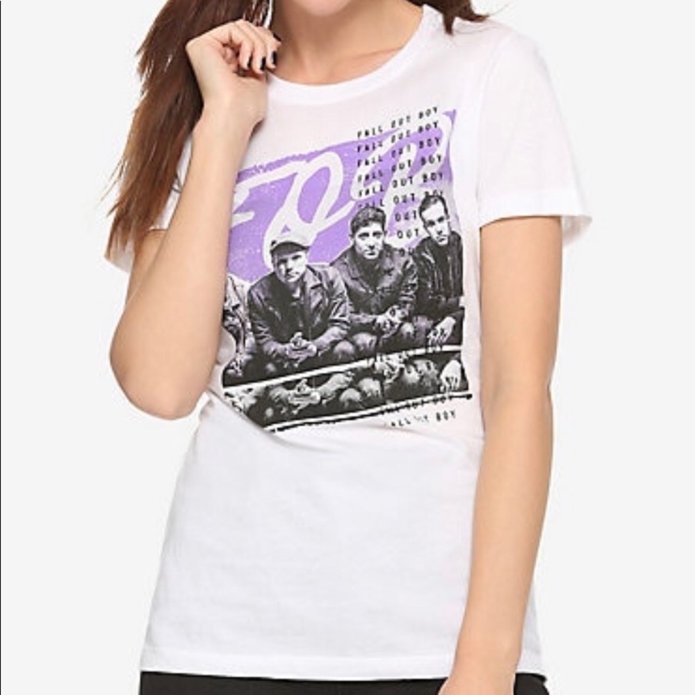Fall Out Boy Purple Photo Tee